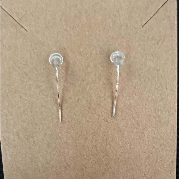 Handmade Sterling Silver Dangle Earrings - Picture 2 of 4